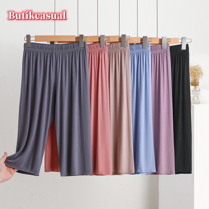 Quần short cotton Mỏng Ống Suông Co Giãn Thời Trang Mùa Hè 2023 Cho Nữ