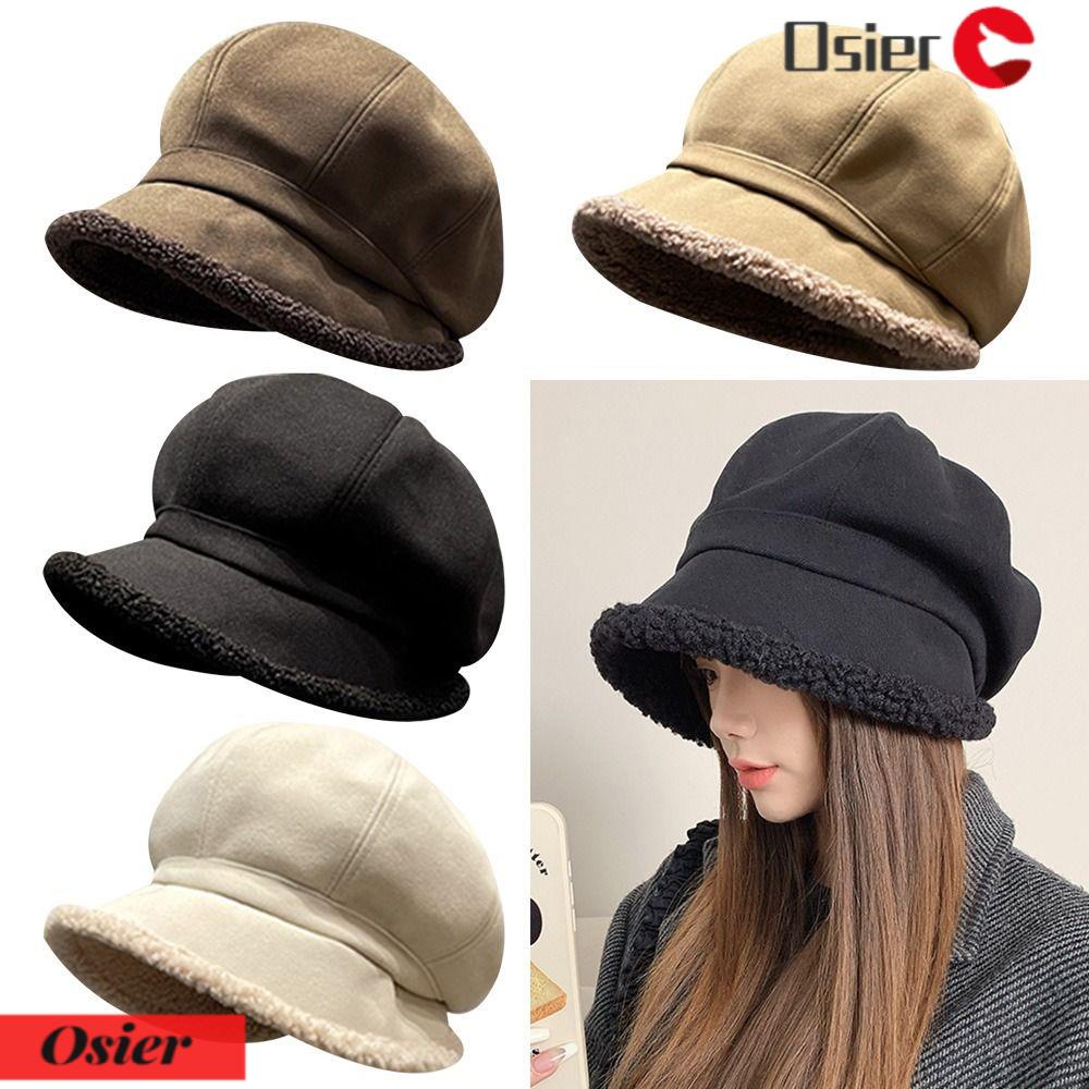 Mũ Beret Lông Cừu Dày 1 Món Thời Trang Thu Đông