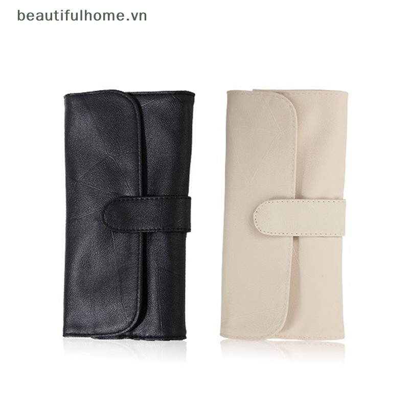 Túi Đựng Cọ Trang Điểm 12 / 14 / 18 Lỗ Đa Năng Tiện Dụng Khi Đi Du Lịch