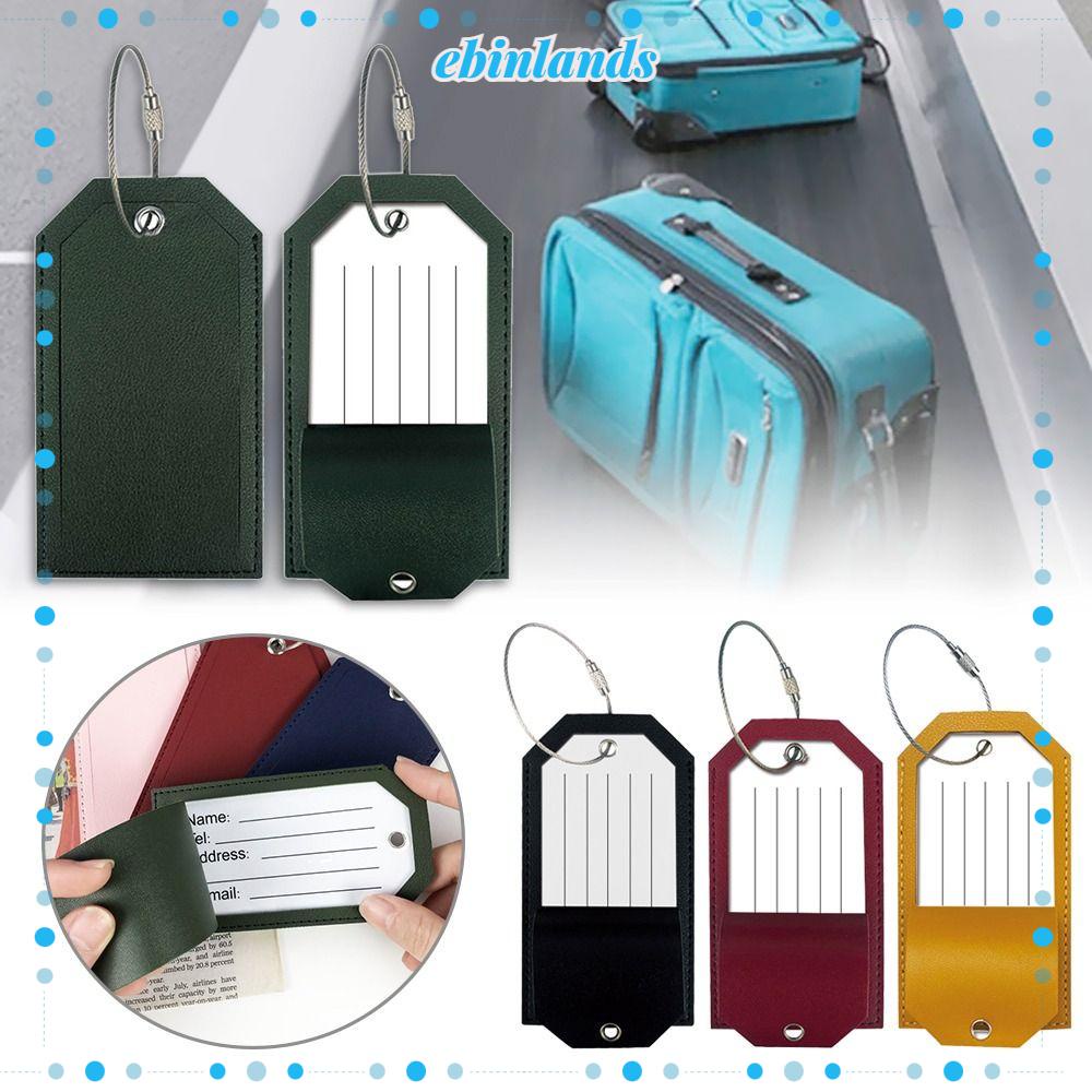 Thẻ Đánh Dấu Hành Lý Bằng Da PU Có Thể Tái Sử Dụng