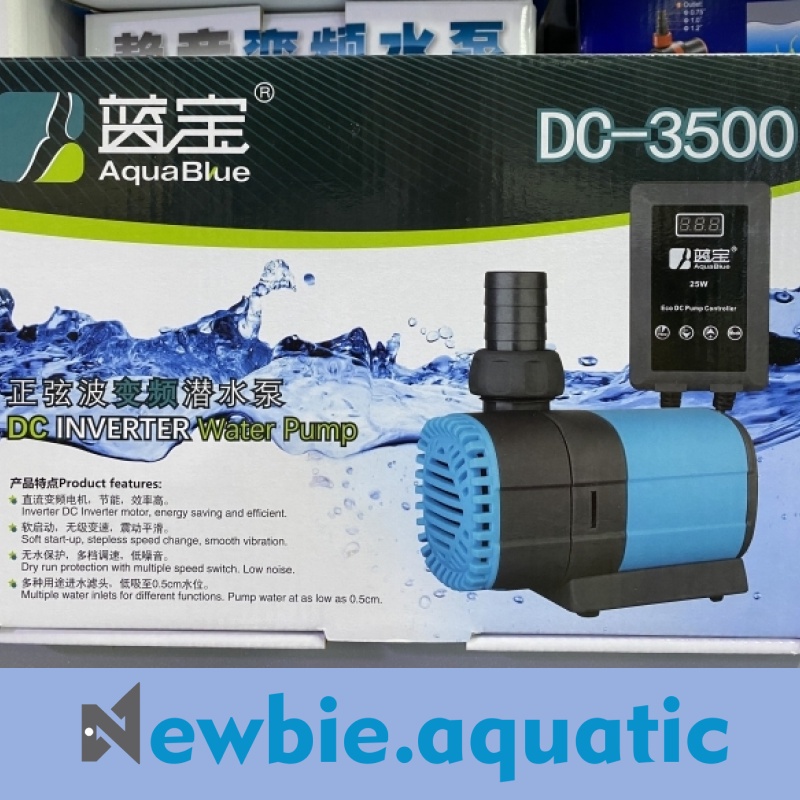 Bơm thuỷ sinh chống giật 24V Aqua Blue  máy khoẻ, hoạt động êm ái và độ bền cao