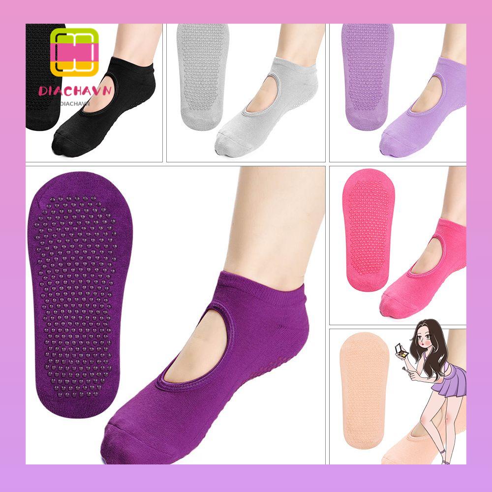 Vớ Tập Yoga Bằng Silicon Chống Trượt Nhiều Màu Sắc