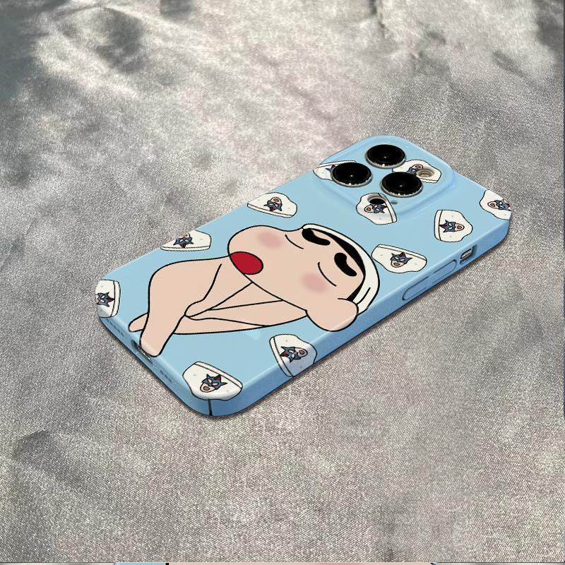 Ốp Điện Thoại Thời Trang Cho Iphone121378Ốp Điện Thoại Dẻo Họa Tiết Hoạt Hình Cậu Bé Bút Chì Cho Iphone max Style plus14pro Shy Shin-Chan 11In N8ZI