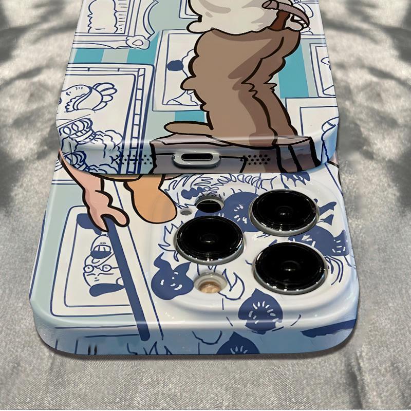 Ốp Điện Thoại Chống Sốc Họa Tiết Tranh Vẽ Đơn Giản Cho Iphone 1211 14pro 78plus 6In13