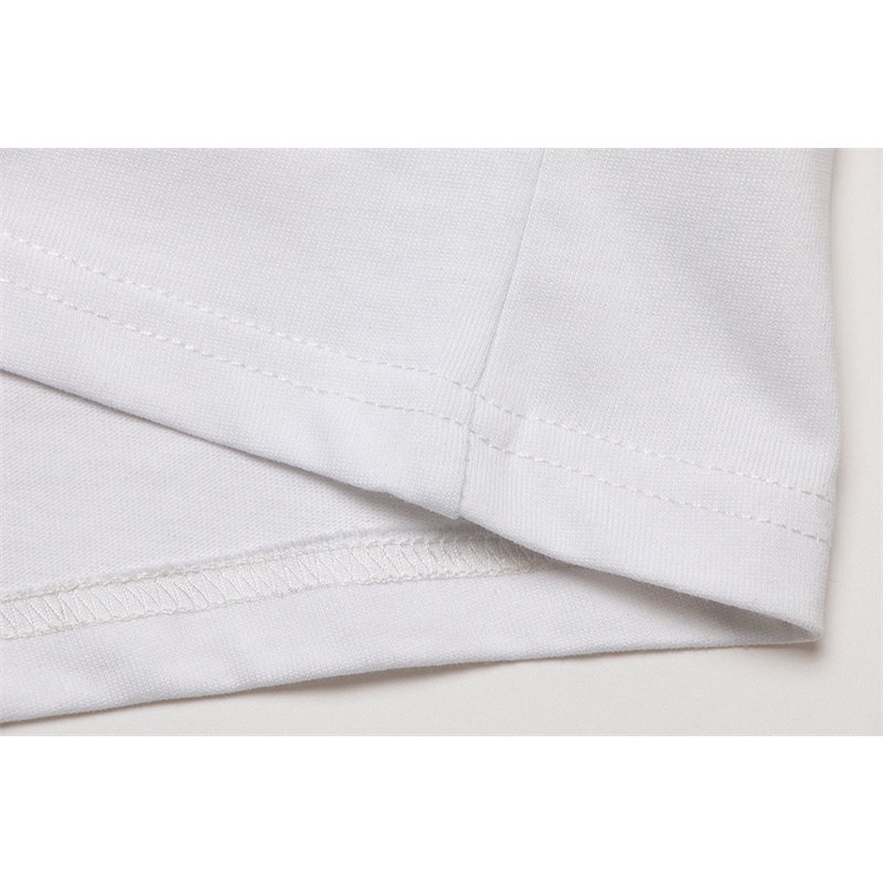 Áo Thun Tay Ngắn Cổ Tròn Thêu Họa Tiết Đơn Giản Thời Trang Cho Nam Và Nữ dio-rlo-ng88-Silver