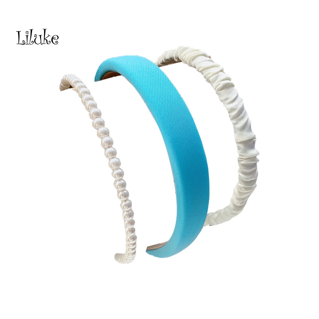 Set 3 / 4 / 5 Băng Đô Đính Ngọc Trai Xinh Xắn Cho Nữ