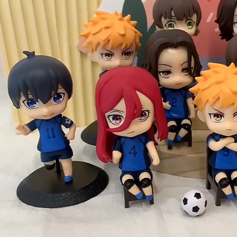 Bộ 6 Mô Hình Nhân Vật Isagi Yoichi Meguru Rensuke 10cm