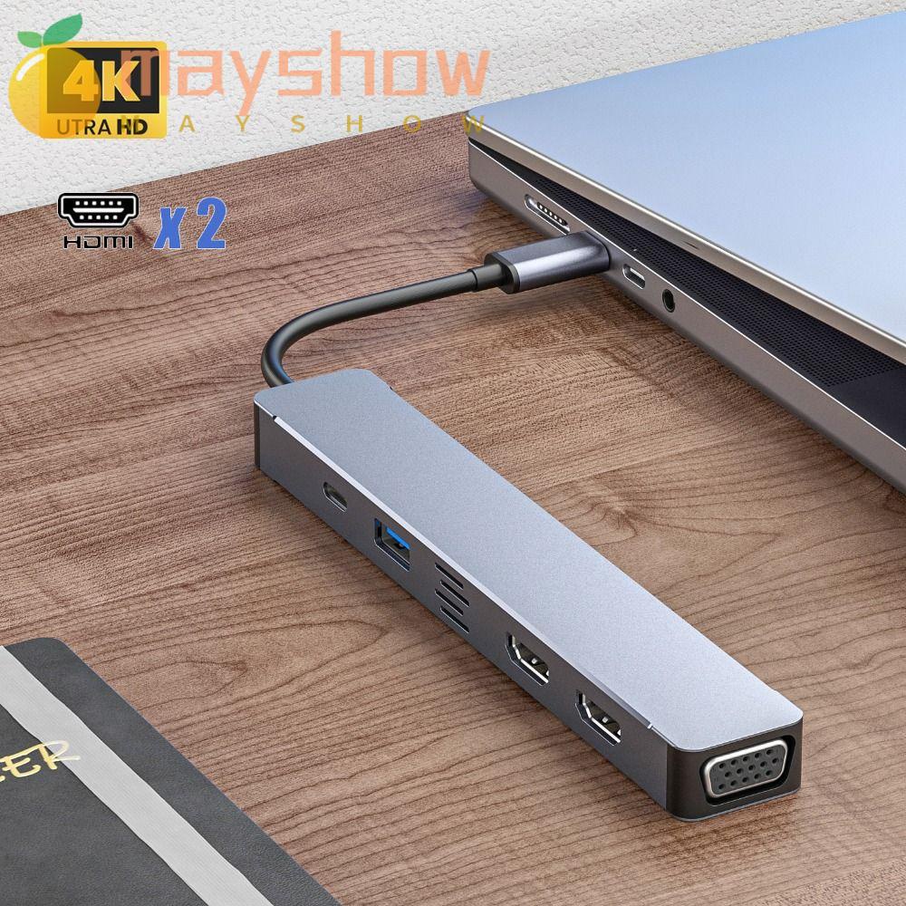 Bộ Chia Cổng USB Type-C 5 Trong 1 Cho Máy Tính Laptop