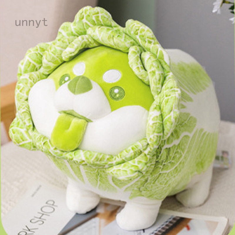 Búp Bê Đồ Chơi Mềm Mại Hình Chú Chó Shiba Inu Cabbage Dễ Thương