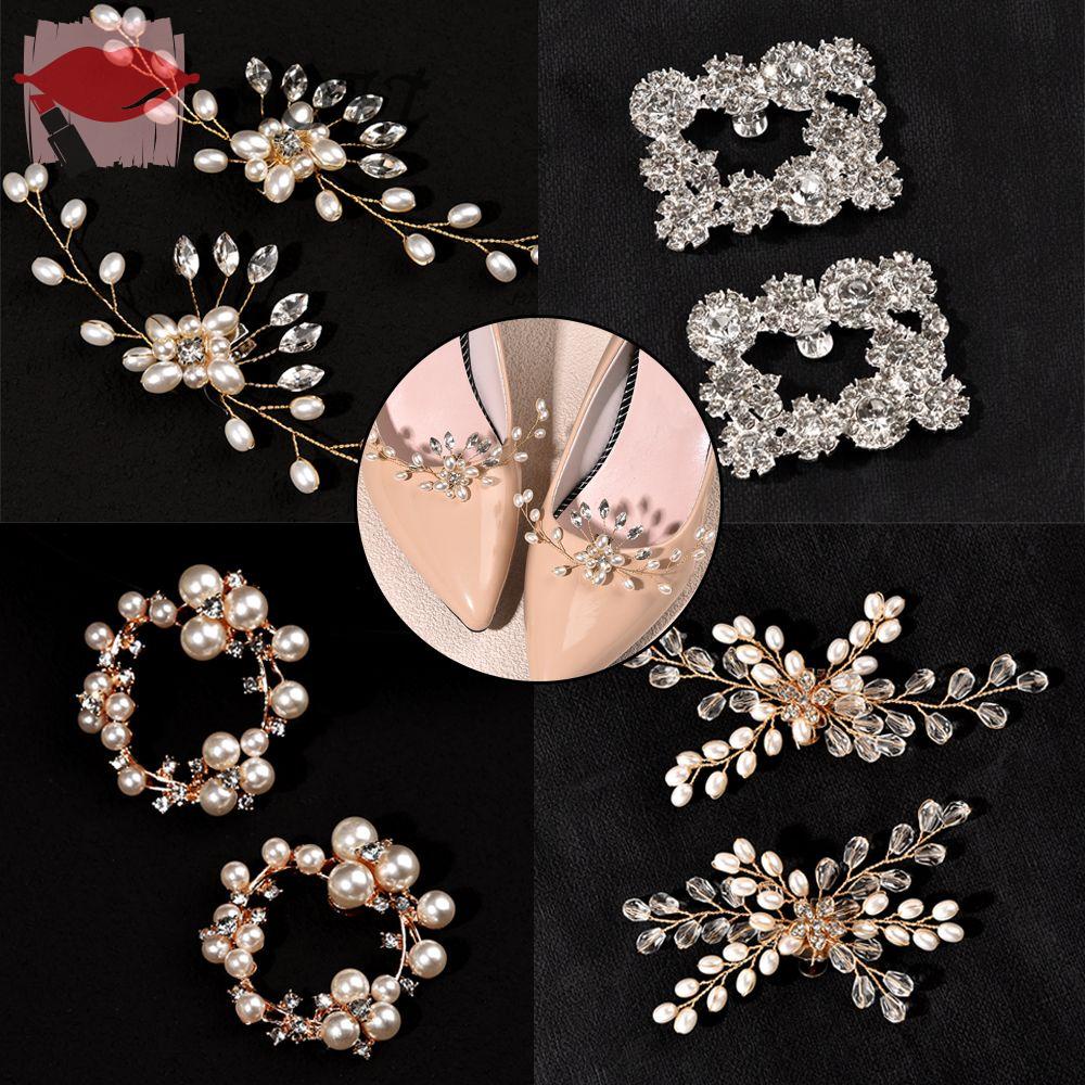 1 Cặp Giày Cưới SOFTNESS|Trâm Cài Áo Hình Giày Cao Gót Đính Đá Sang Trọng