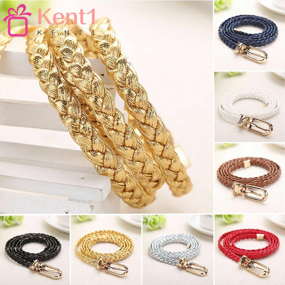 Thắt Lưng Bện Dây Mỏng Kiểu Vintage Thời Trang Kat1