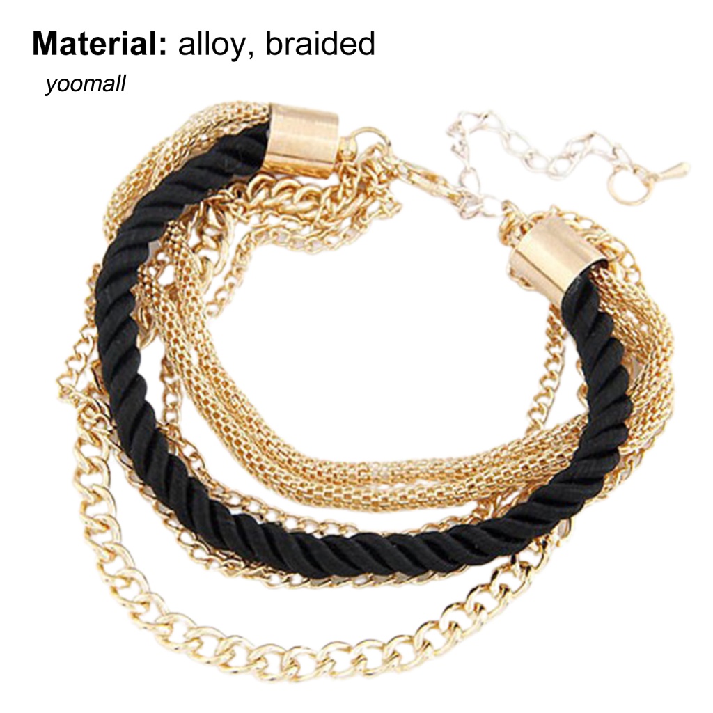 Vòng Tay Hợp Kim Nhiều Lớp Có Thể Điều Chỉnh Kích Thước