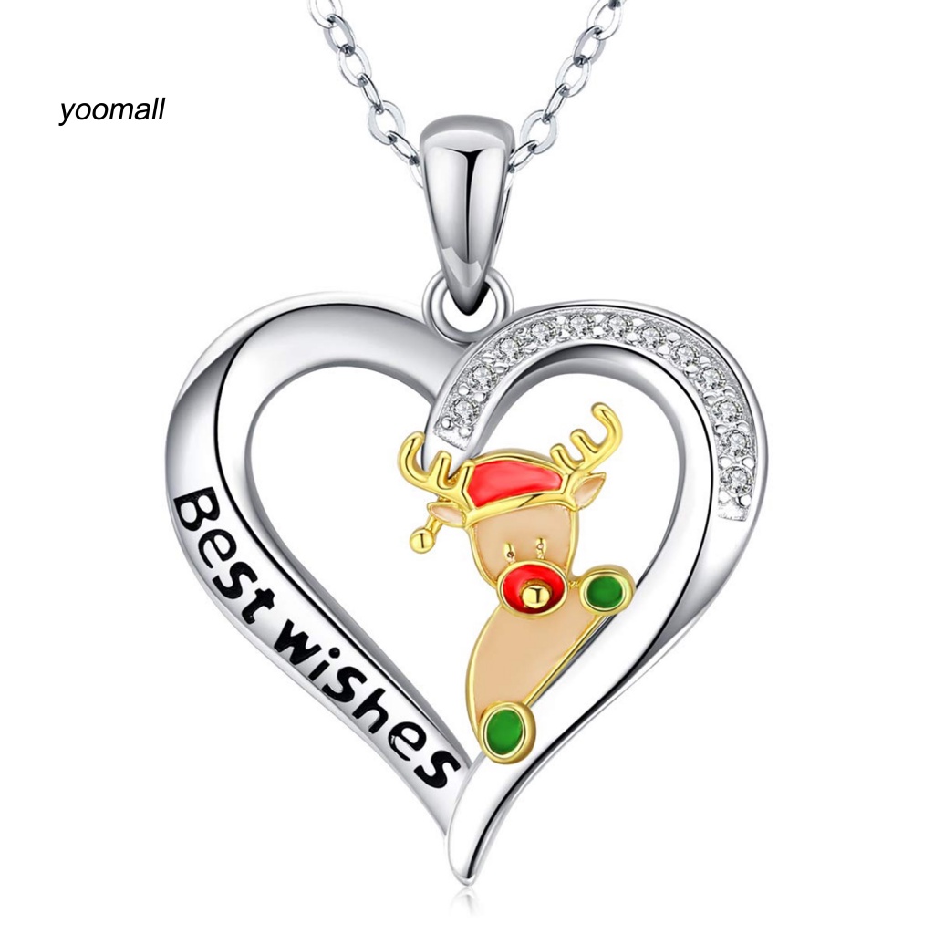 Yo / Vòng cổ Hợp Kim Hình Trái Tim Quyến Rũ Thích Hợp Làm Quà Tặng Hằng Ngày