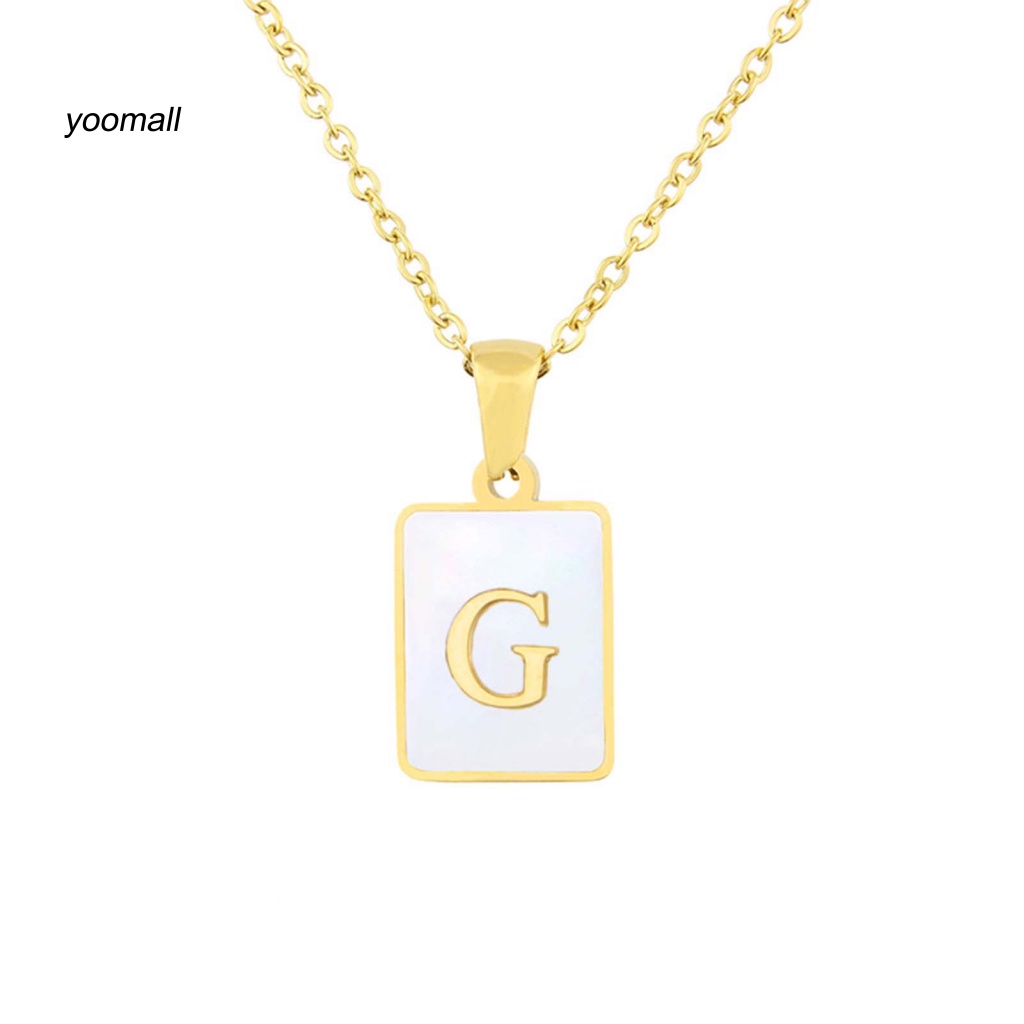 Vòng cổ Mạ Điện Chống Mòn Mặt Hình Học / Chữ Thời Trang Cho Nam Và Nữ