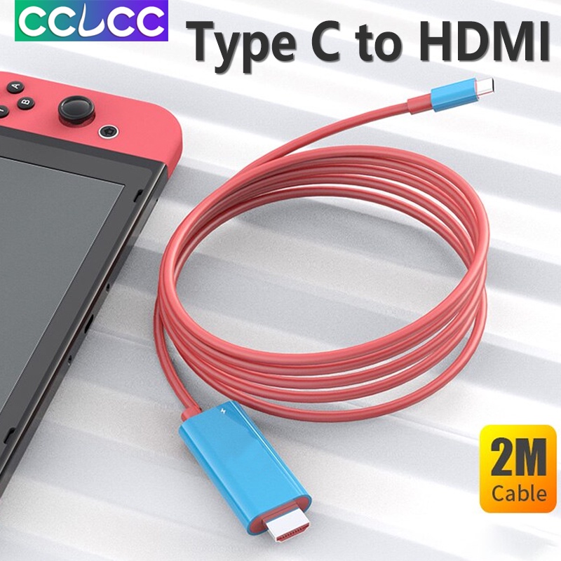 Dây Cáp Chuyển Đổi CCLCC Cho Nintendo SwitchTV Loại c Sang HDMI video 2m