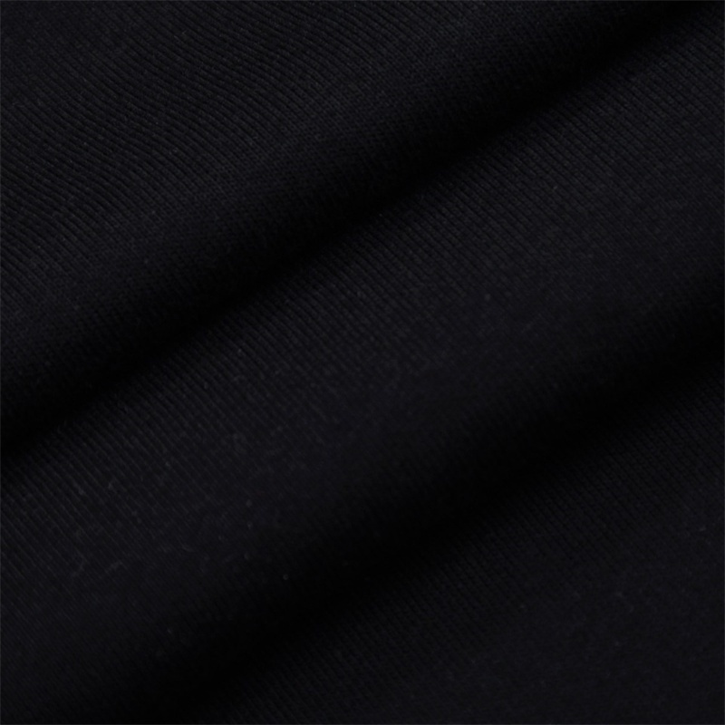 Áo Thun cotton unisex Cổ Tròn Ngắn Tay In Họa Tiết Trắng Đen L666V