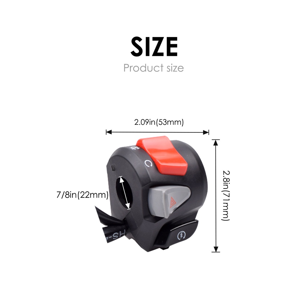 Công Tắc Nguồn Và Đèn Cảnh Báo Dành Cho Xe Honda Click 150 150i
