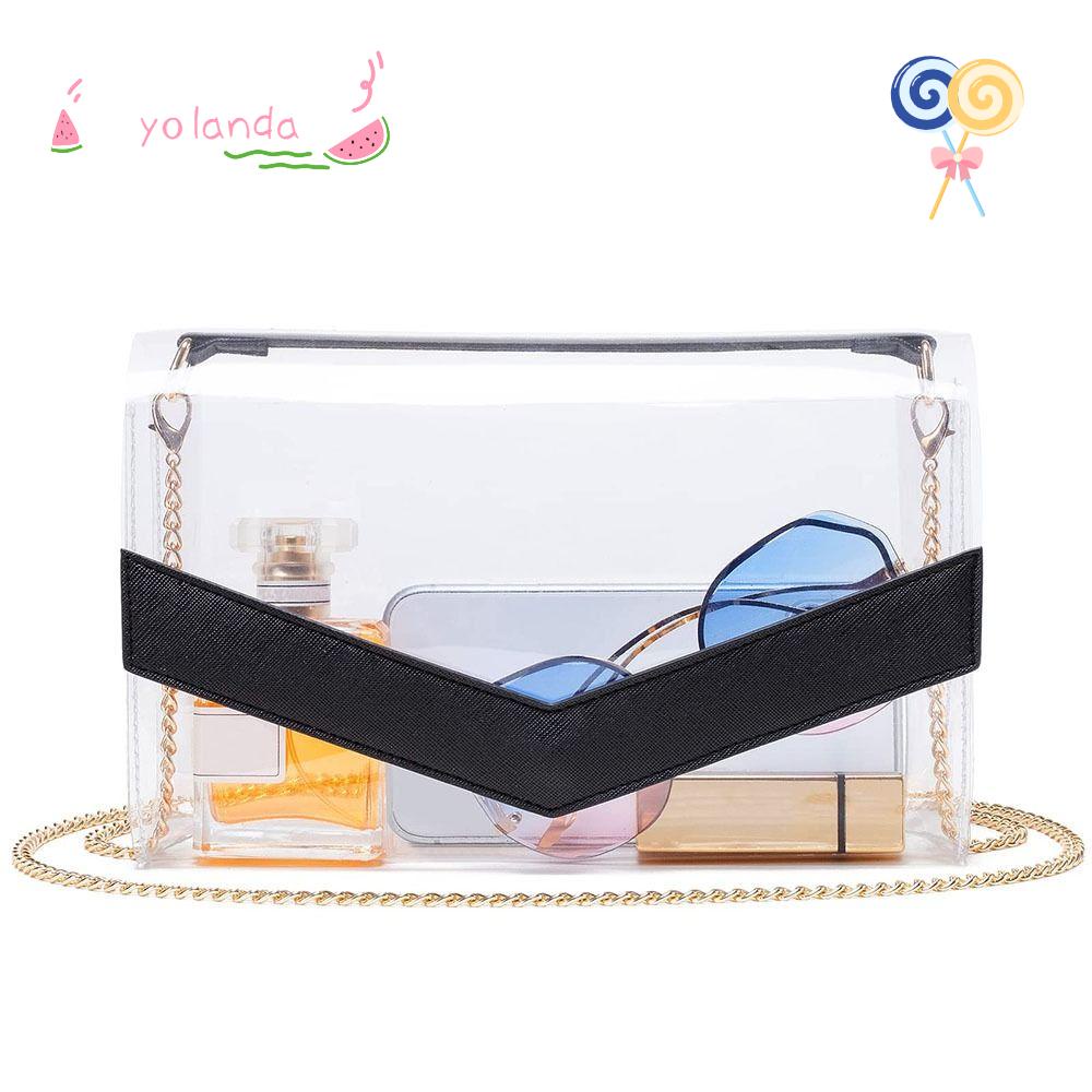 Túi Đeo Chéo Mini Trong Suốt Thiết Kế Xinh Xắn Tiện Dụng