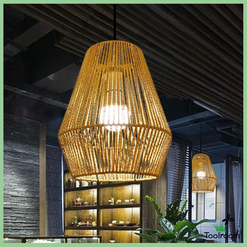 Vỏ Bọc Đèn Lồng Dạng Dây Bện Phong Cách Mộc Mạc Cổ Điển