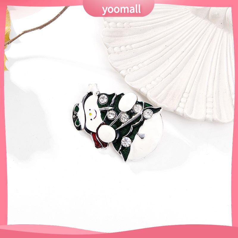 Ghim Cài Áo Hợp Kim Họa Tiết Người Tuyết Hoạt Hình Phong Cách Âu Mỹ