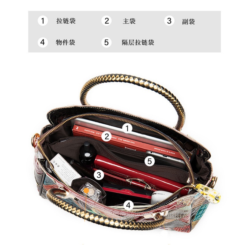 Túi Xách Da Bò Phong Cách Dân Tộc Thời Trang Cho Nữ
