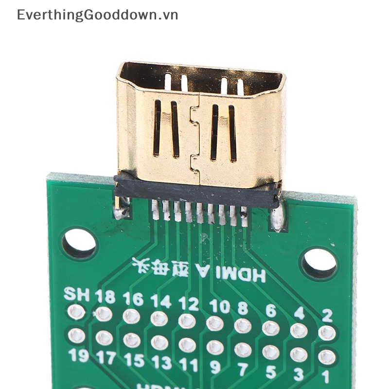Everthinggooddown 1 Bảng Mạch Thử Nghiệm Cổng HDMI Đực Và Cái MINI PCB 2.54mm vn