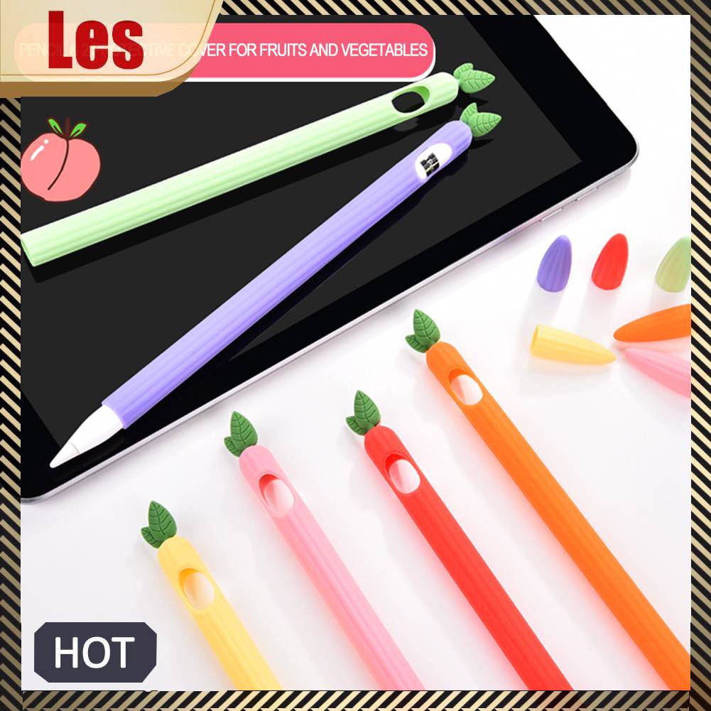 Vỏ Bảo Vệ Bút Cảm Ứng Bằng Silicon Họa Tiết Trái Cây Dễ Thương Cho Appie Pencil