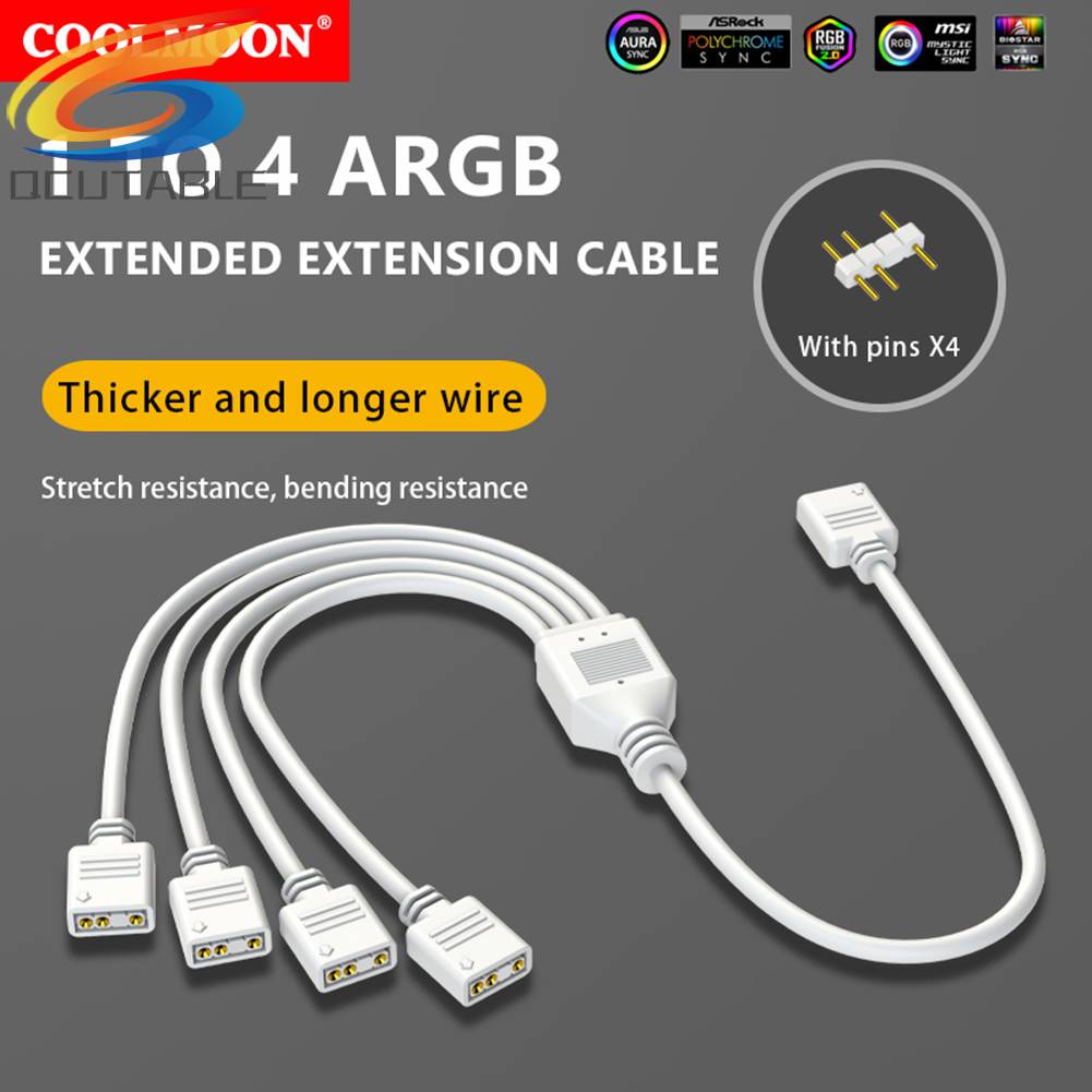 Cáp Chia Cổng 5V 3PIN 1 Sang 2 / 3 / 4 Cho Quạt Máy Tính