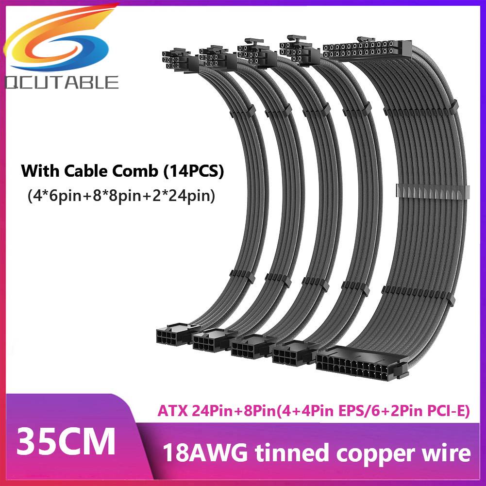Dây Cáp Mở Rộng Bo Mạch Chủ CPU GPU 24Pin 8P 6 + 2P EPS PCI-E