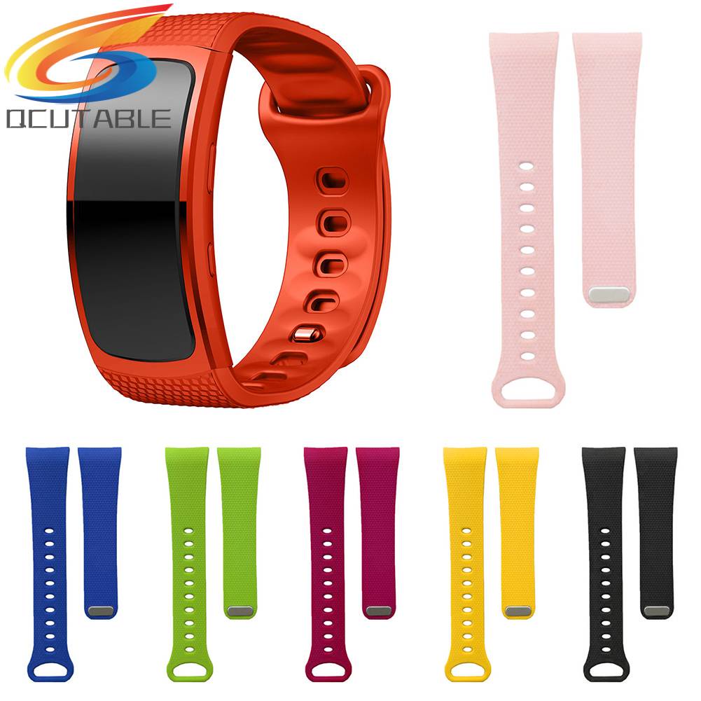 Dây Đeo Silicone Thay Thế Cho Đồng Hồ Thông Minh Samsung Gear Fit 2 SM-R360 L