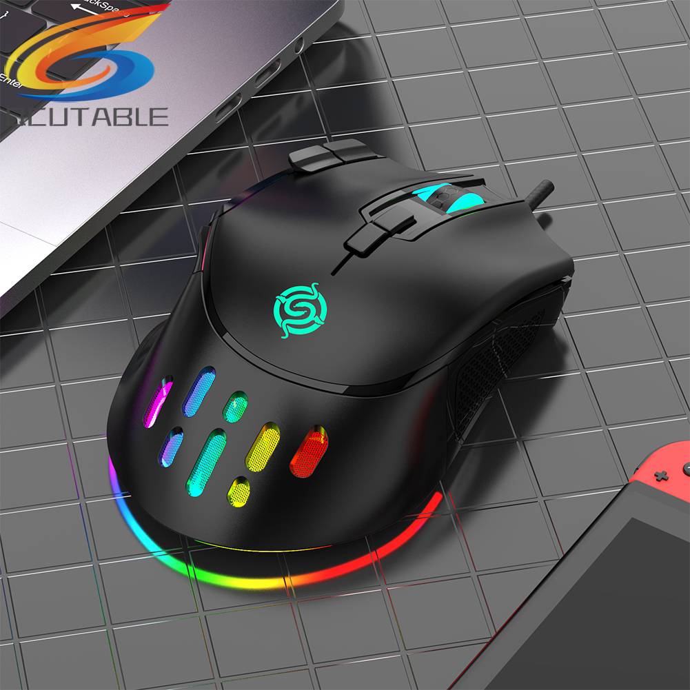 Chuột Máy Tính Q15 9 Nút Có Đèn Nền Macro Dành Cho Gia Đình / Văn Phòng