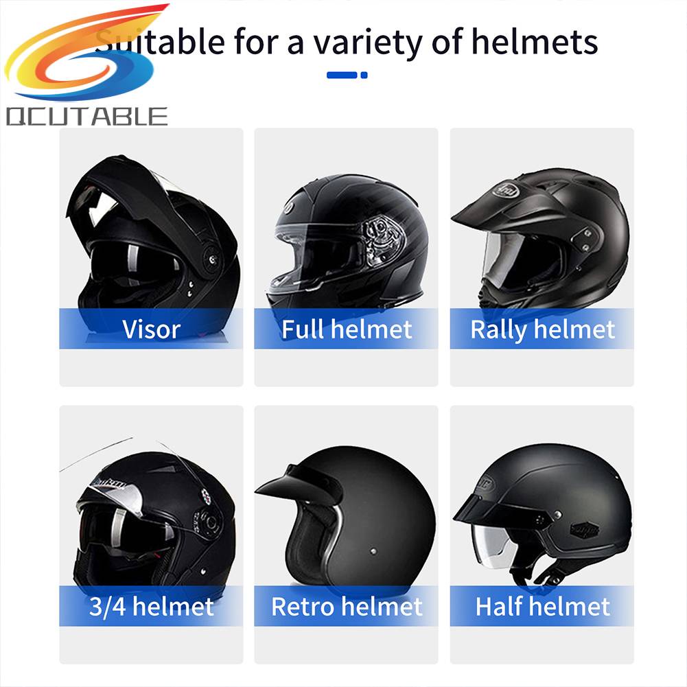 Bộ Tai Nghe Bluetooth Không Dây Gắn Mũ Bảo Hiểm Khi Lái Xe Mô Tô