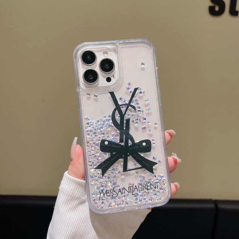 Ốp Điện Thoại Mềm Trong Suốt Chống Sốc Phối Kim Tuyến Nước Cho iPhone 14 13 12 11 Pro Max 14 Plus