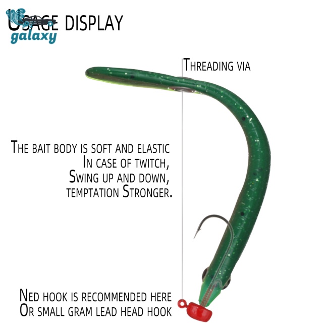 Galaxy Set 10 Mồi Giả Nhử Cá 7cm / 10cm Bằng Nhựa Mềm