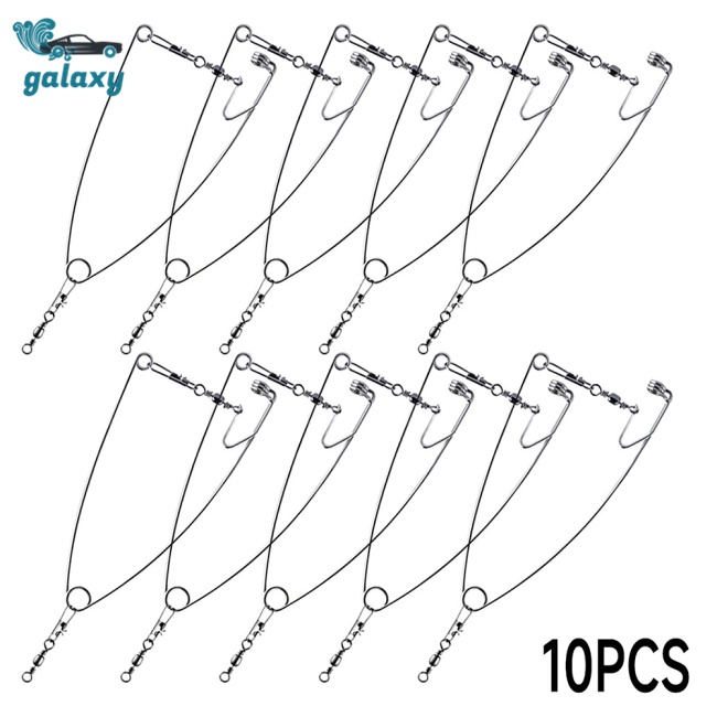 Galaxy Bộ 10 Dụng Cụ Kích Hoạt Lưỡi Câu Tự Động Bằng Thép Không Gỉ