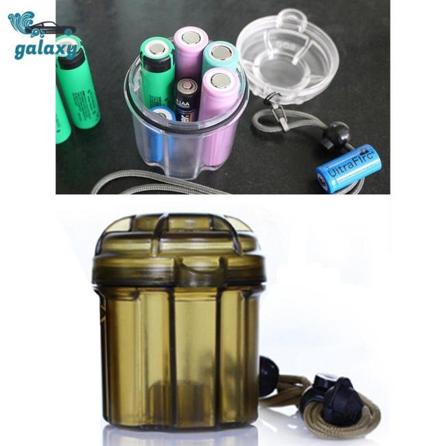Galaxy Hộp Đựng Pin Gọn Nhẹ Chống Rơi Tiện Dụng Mang Theo Du Lịch Cắm Trại