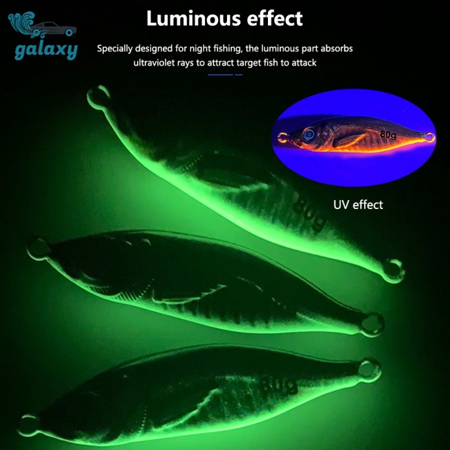 Galaxy Mồi Giả Câu Cá Hình Chữ S 60g 80g 3d