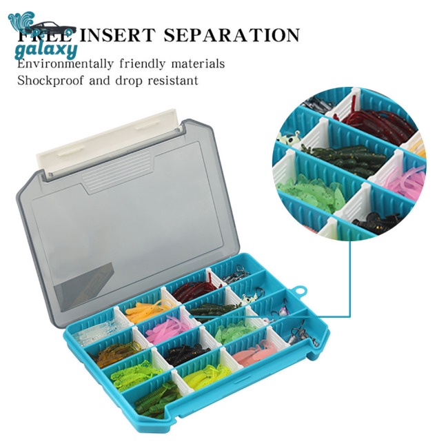 Galaxy Set 216 Mồi Giả Nhử Cá Bằng Nhựa Mềm Kèm Móc Câu