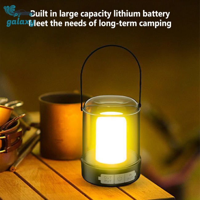 Galaxy Đèn Led Cắm Trại 3 Chế Độ Kèm Sạc Usb Tiện Dụng