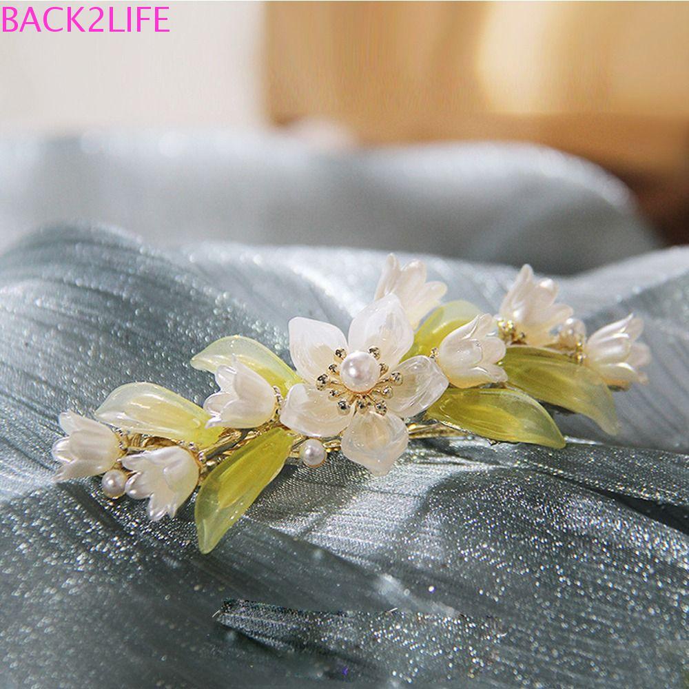 BACK2LIFE Kẹp Tóc Hình Cá Mập Bằng Hợp Kim Phối Tua Rua Phong Cách Hàn Quốc Ngọt Ngào Cho Nữ