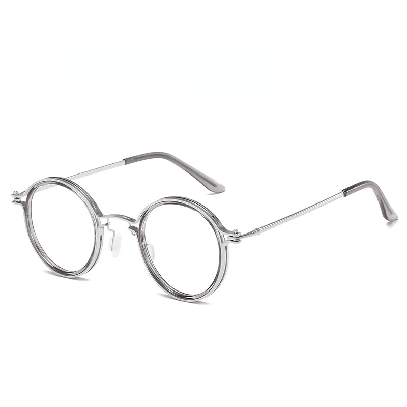 Kính Mát Gọng Tròn Bằng Kim Loại Chống Ánh Sáng Xanh Phong Cách Retro Thời Trang Unisex