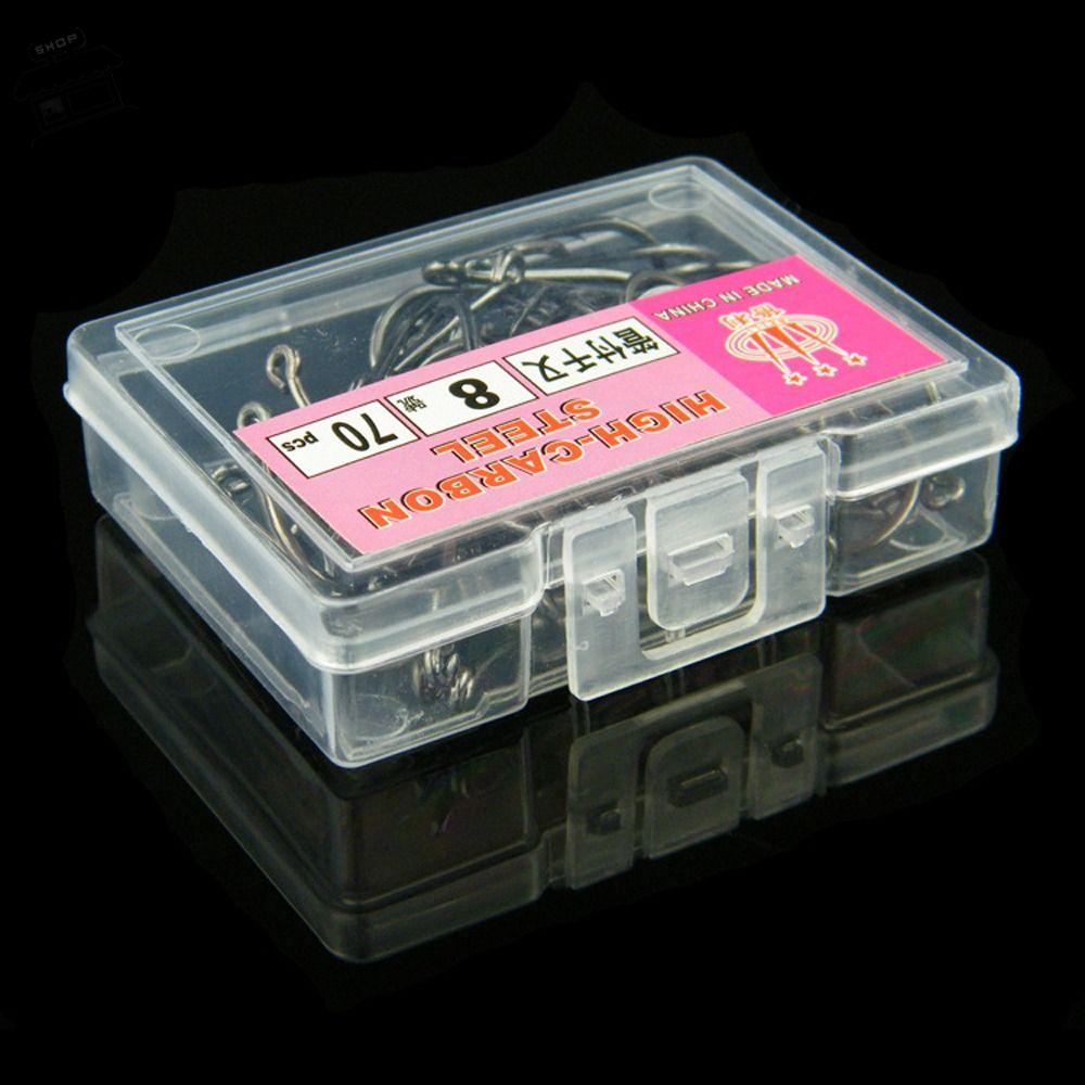 AUGUSTINA Hộp Móc Câu Cá Bằng Thép Carbon Mềm Chất Lượng Cao