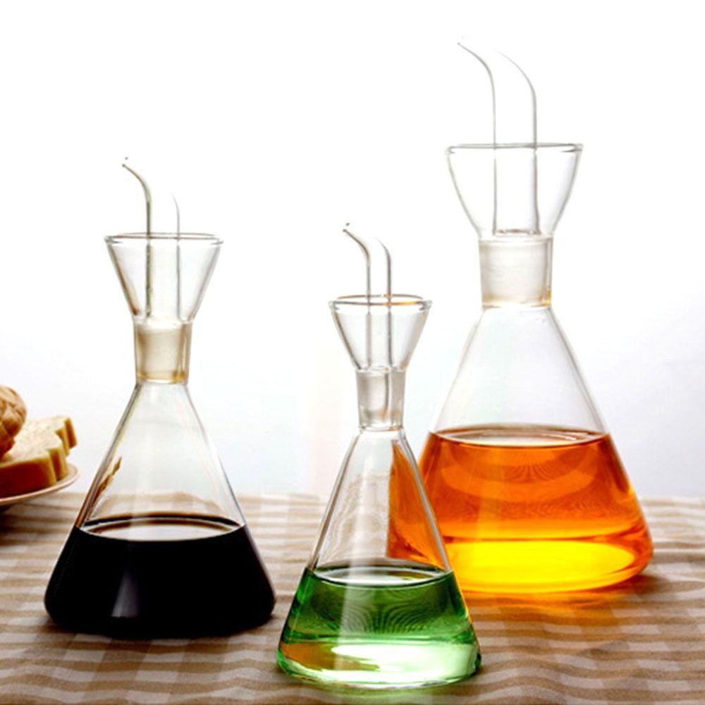 Vòi Rót Dầu Bằng Thủy Tinh Trong Suốt 500ml / 250ml / 125ml Dễ Vệ Sinh Tiện Dụng Cho Nhà Bếp