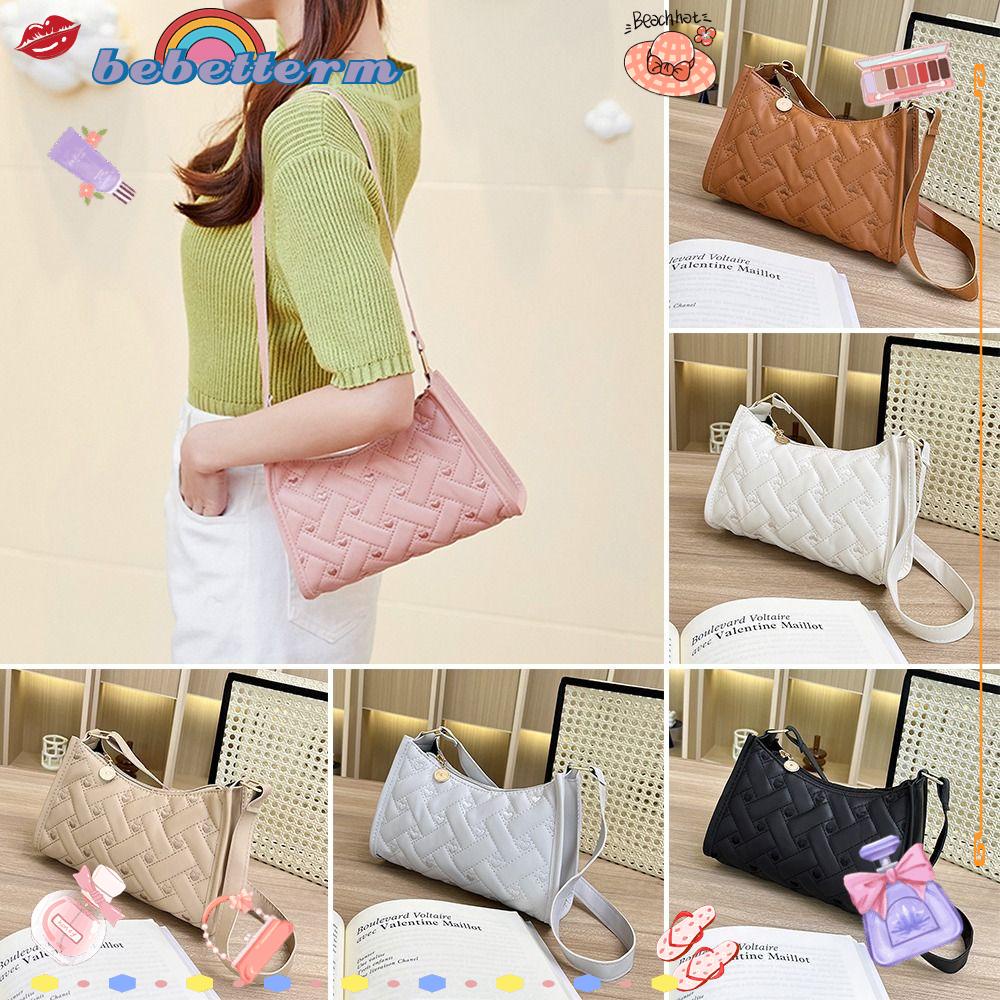 BEBETTERM Túi Xách Da PU Màu Trơn Thời Trang Cho Nữ