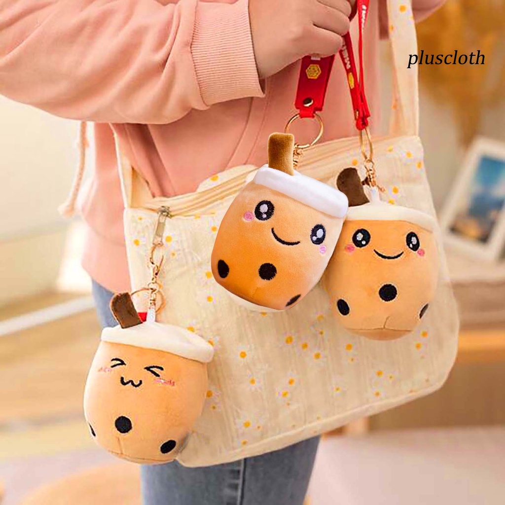 Búp Bê Nhồi Bông Đồ Chơi Mềm Mại Kích Thước 10cm Hình Ly Trà Sữa