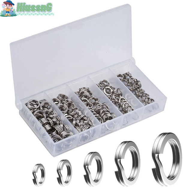 200 Vòng Nối Mồi Câu Cá Bằng Thép Không Gỉ