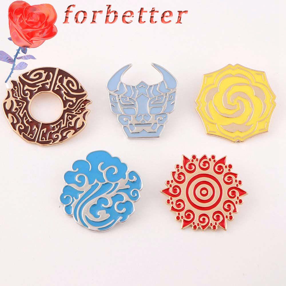 FORBETTER Mo Dao Zhu Shi Ghim Cài Áo Tráng Men Biểu Tượng Gia Đình Wei Wuxian Chen Qing Ling Lan WangJi Dễ Thương Làm Quà Tặng