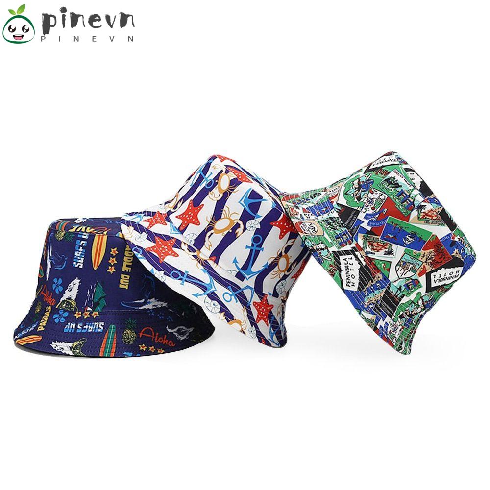 PINEVN Mũ Bucket Chống Nắng Hai Mặt Thời Trang Mùa Hè Dành Cho Nữ