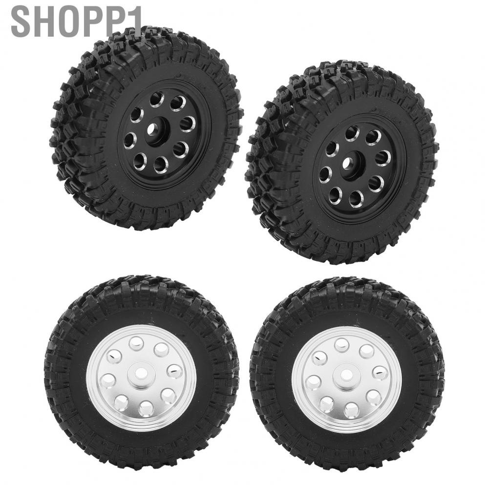 Shopp1 Beadlock Vehicle Wheel  Car Tires Simple Installation Lightweight Micro for SCX24 90081 1/24 Climbing Model