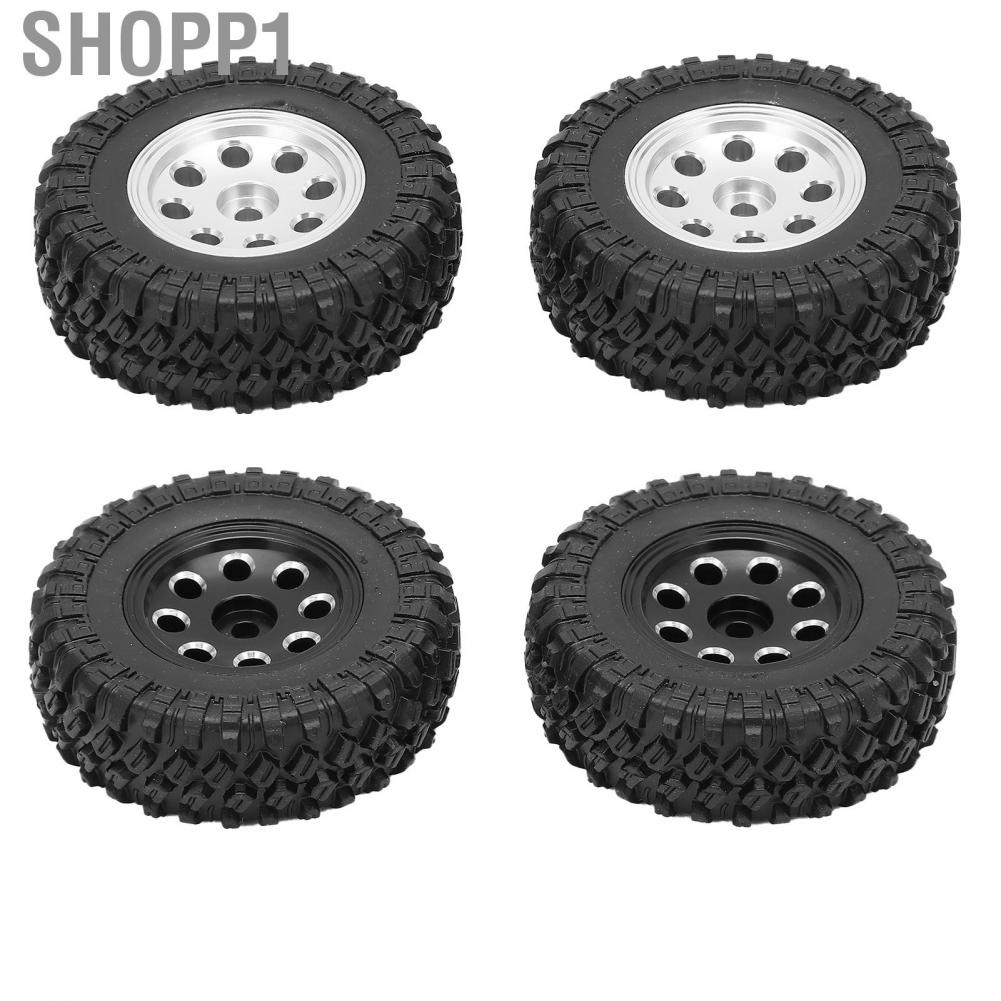 Shopp1 Beadlock Vehicle Wheel  Car Tires Simple Installation Lightweight Micro for SCX24 90081 1/24 Climbing Model